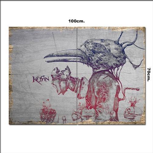 Ahşap Tablo Korn Poster 70*100Cm