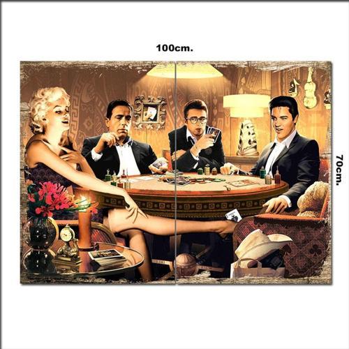 Ahşap Tablo Poker Masası 70*100Cm