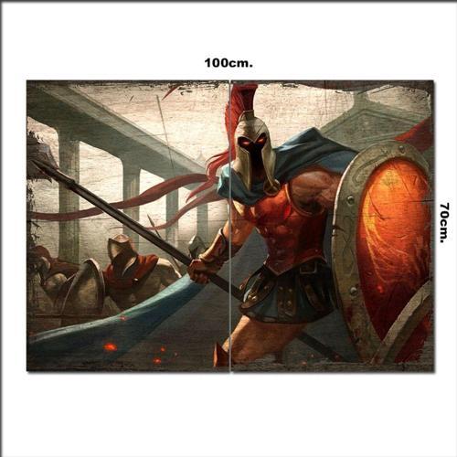 Ahşap Tablo League Of Legends Tarz 70*100Cm