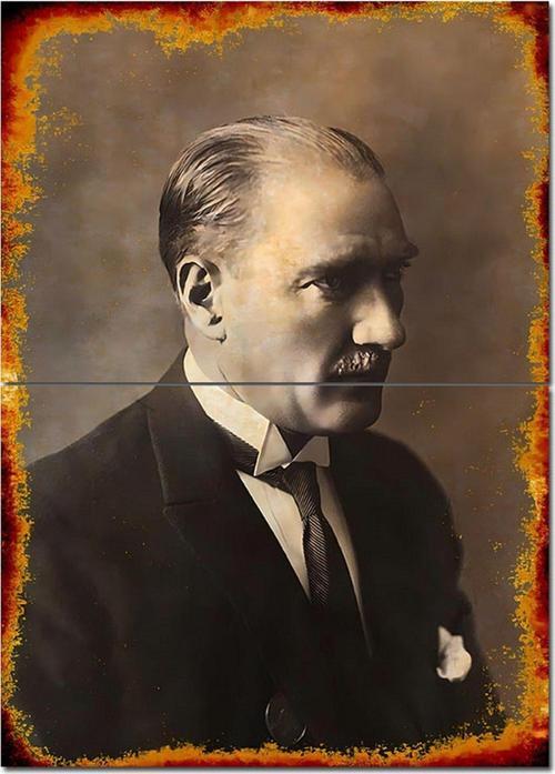 Mustafa Kemal Atatürk Desenli Mdf Tablo 70Cmx 100Cm