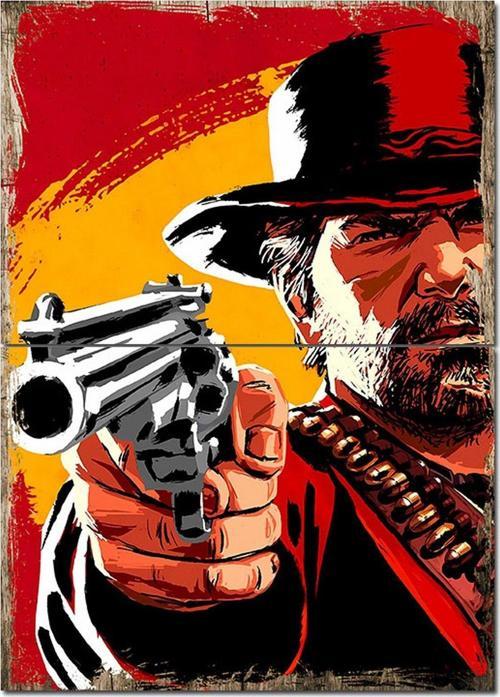 Red Dead Redemption Modern Mdf Tablo 70Cmx 100Cm