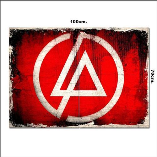 Ahşap Tablo Linkin Park Logo Görseli 70*100Cm