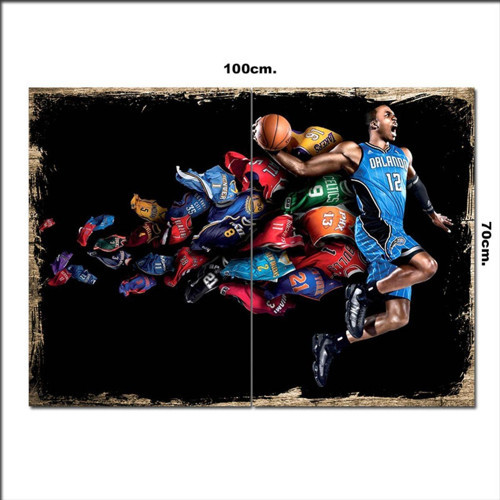 Ahşap Tablo Nba Basketbol 70*100Cm