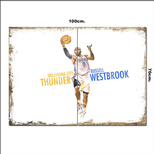 Ahşap Tablo Nba Russell Westbrook 70*100Cm