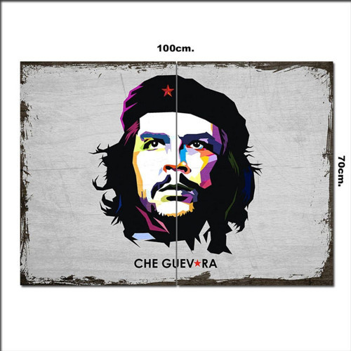Ahşap Tablo Retro Che Guevara 70*100Cm