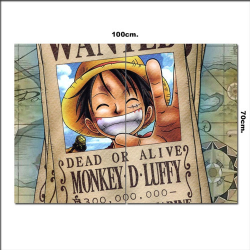 Ahşap Tablo One Piece Monkey D Luffy Görseli 70*100Cm
