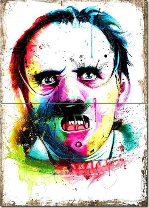 Ahşap Tablo Retro Hannibal Dekoratif Ahşap Tablo