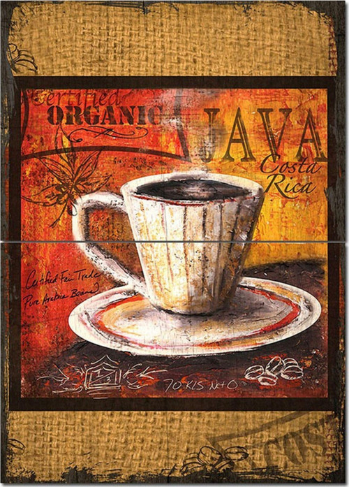 Ahşap Tablo Organic Java Cata Rica Hediyelik Mdf Tablo