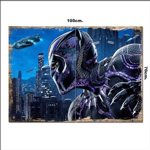 Ahşap Tablo Marvel Çizgi Roman 70*100Cm