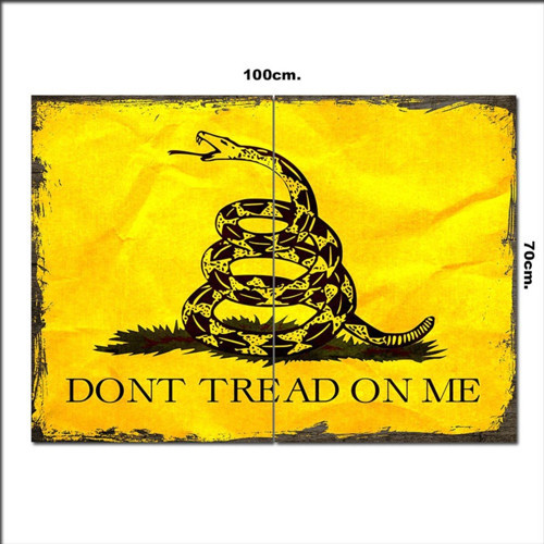 Ahşap Tablo Metalica Don'T Tread On Me 70*100Cm