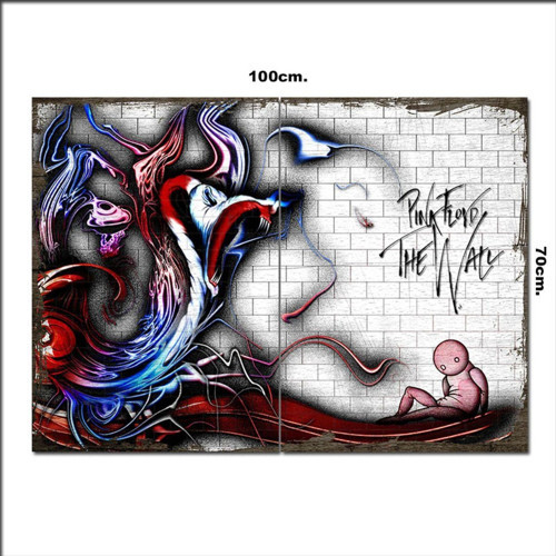 Ahşap Tablo Pink Floyd The Wall 70*100Cm