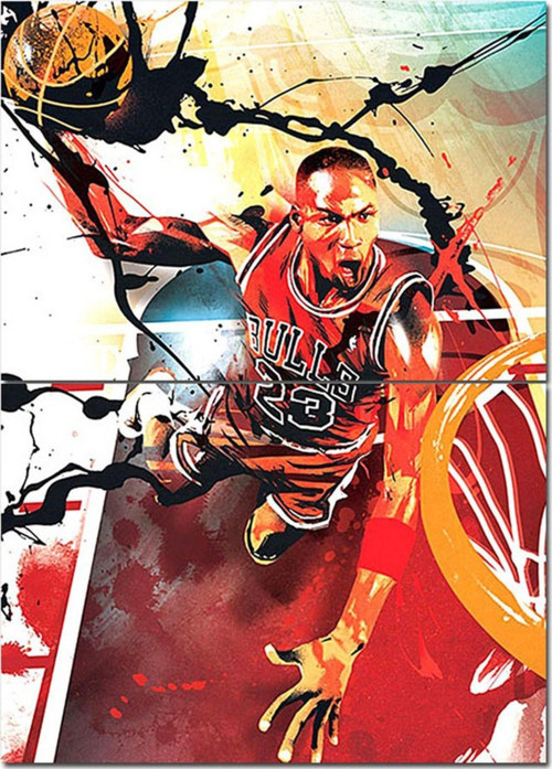 Ahşap Tablo Michael Jordan Art Afiş Görseli Desenli Mdf Tablo