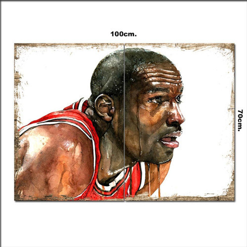 Ahşap Tablo Michael Jordan 70*100Cm
