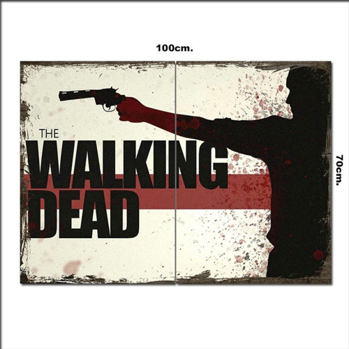 Ahşap Tablo The Walking Dead 70*100Cm