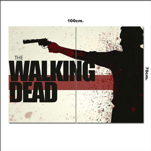 Ahşap Tablo The Walking Dead Film Afişi 70*100Cm