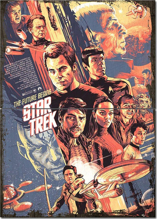 Ahşap Tablo Uzay Yolu Star Trek Desenli Mdf Tablo