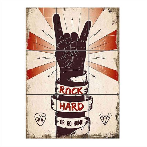 Hard Rock Mdf 9 Parça Puzzle Tablo