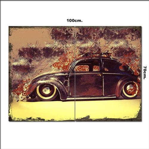Ahşap Tablo Volkswagen 70*100Cm