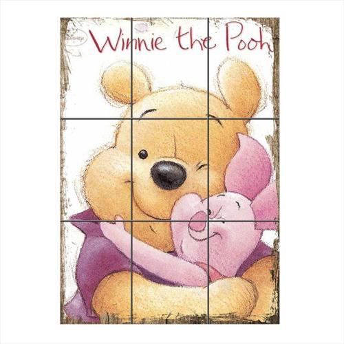 Winnie The Pooh Mdf 9 Parça Puzzle Tablo