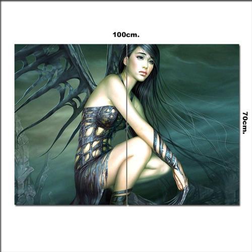 Ahşap Tablo Şeytan Kız 70*100Cm