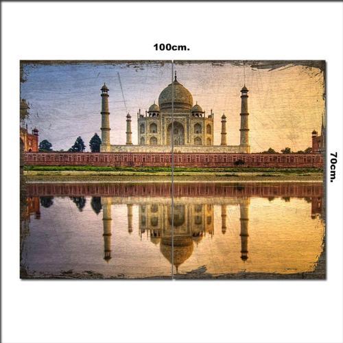 Ahşap Tablo Tac Mahal 70*100Cm