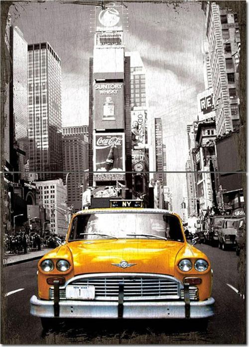 Ahşap Tablo Taxi Model Ahşap Tablo