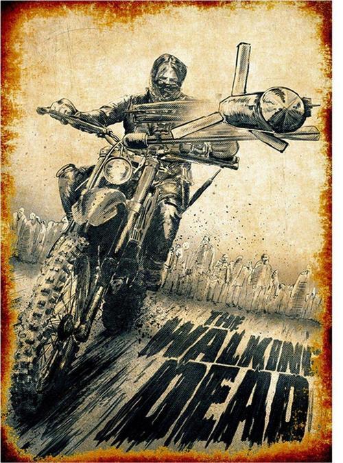 The Walking Dead Dekoratif Ahşap Tablo 50 Cm X 70 Cm