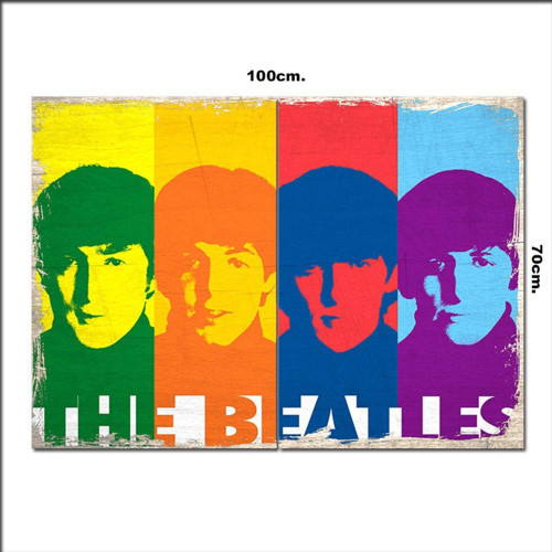 Ahşap Tablo The Beatles Afiş 70*100Cm
