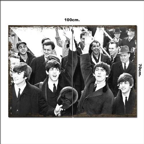 Ahşap Tablo The Beatles 70*100Cm