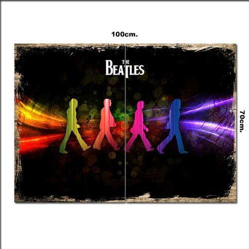 Ahşap Tablo The Beatles 70*100Cm