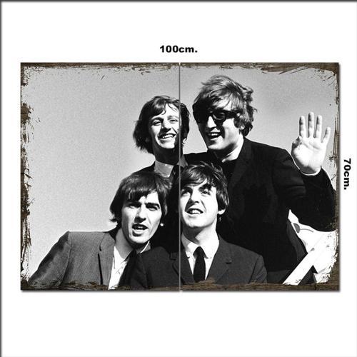 Ahşap Tablo The Beatles 70*100Cm