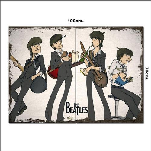 Ahşap Tablo The Beatles Görseli 70*100Cm