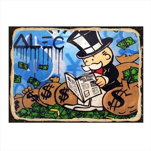 Monopoly Temalı Mdf Tablo