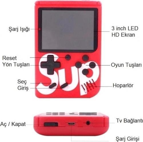 Çift Kol 400 Nostalji Oyunlu Mini Atari