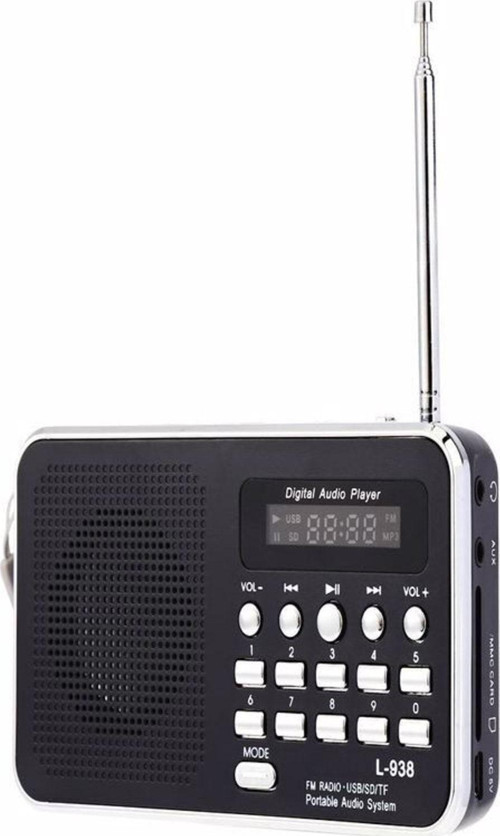 Dijital Ekranlı Şarjlı Taşınabilir Radyo Usb Tf Destekli Cep Radyosu