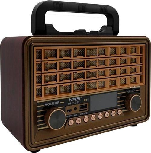 Eskitme Nostalji Şık Tasarımlı Bluetooth Fm Radyo Kumandalı Mp3 Usb Musıc Player Sd Kart
