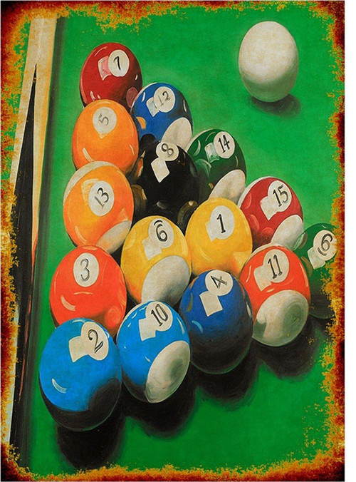 Bilardo Masası Art Mdf Tablo