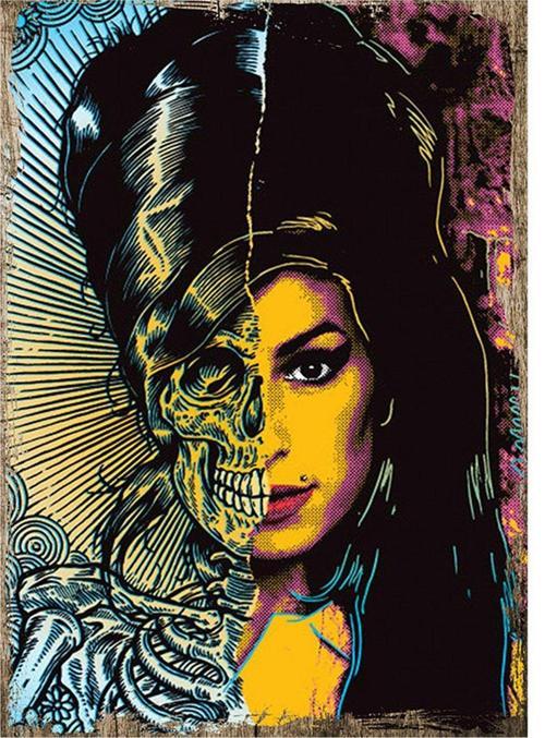 Ahşap Tablo Amy Winehouse