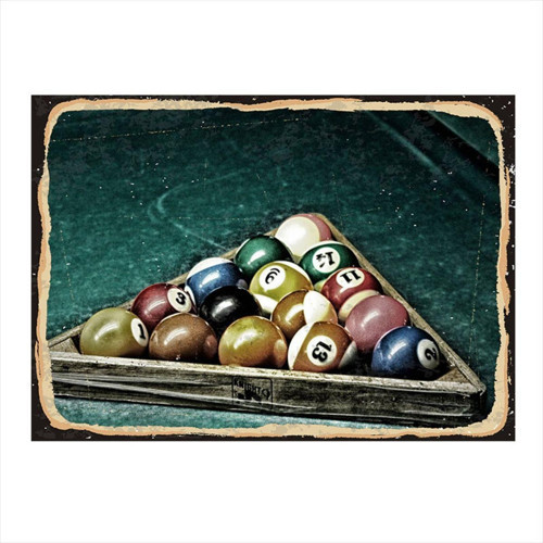 Bilardo Topları Modern Ahşap Tablo