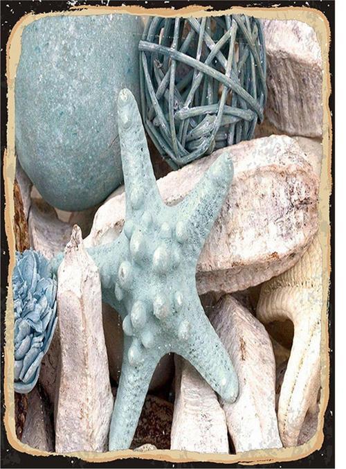 Deniz Taşları Model Ahşap Tablo