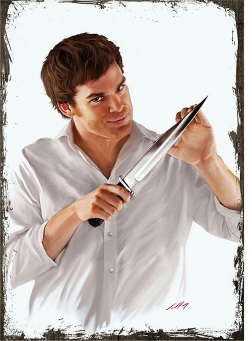 Ahşap Tablo Dexter Morgan