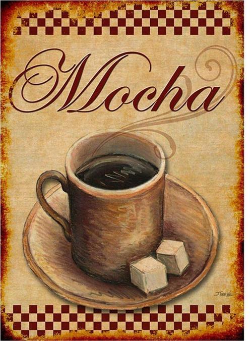 Cafe Mocha Hediyelik Mdf Tablo