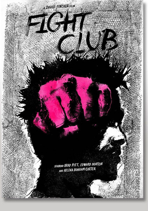 Ahşap Tablo Dövüş Kulübü Fight Club Tarz
