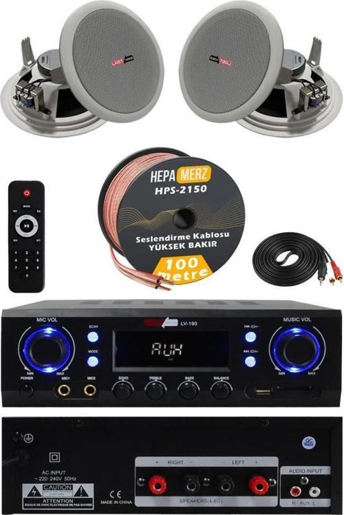 Stately Pack-2 Tavan Hoparlörü ve Amfi Ses Sistemi Seti