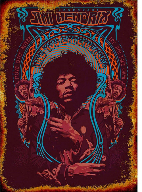 Jimi Hendrix Modern Mdf Tablo