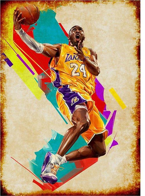 Ahşap Tablo Nba Basketbolcu