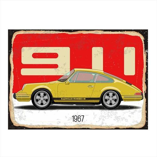 Porsche 911 Dekoratif Ahşap Tablo