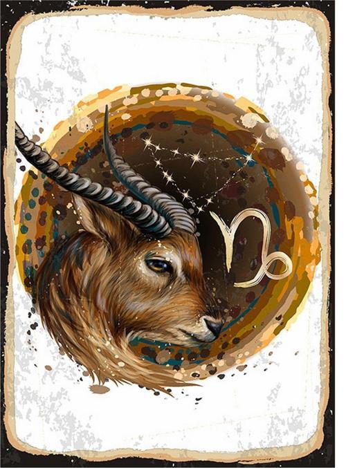 Oğlak Burcu Art Mdf Tablo
