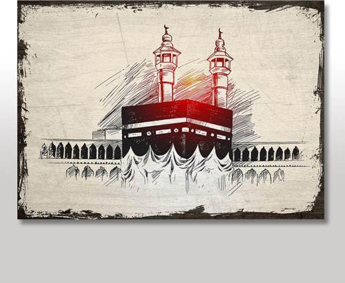 Ahşap Tablo Retro Kabe