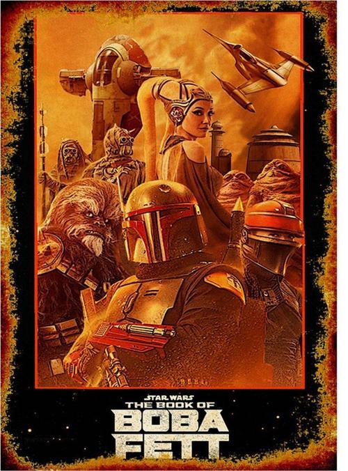 Yıldız Savaşları Boba Fett Art Mdf Poster